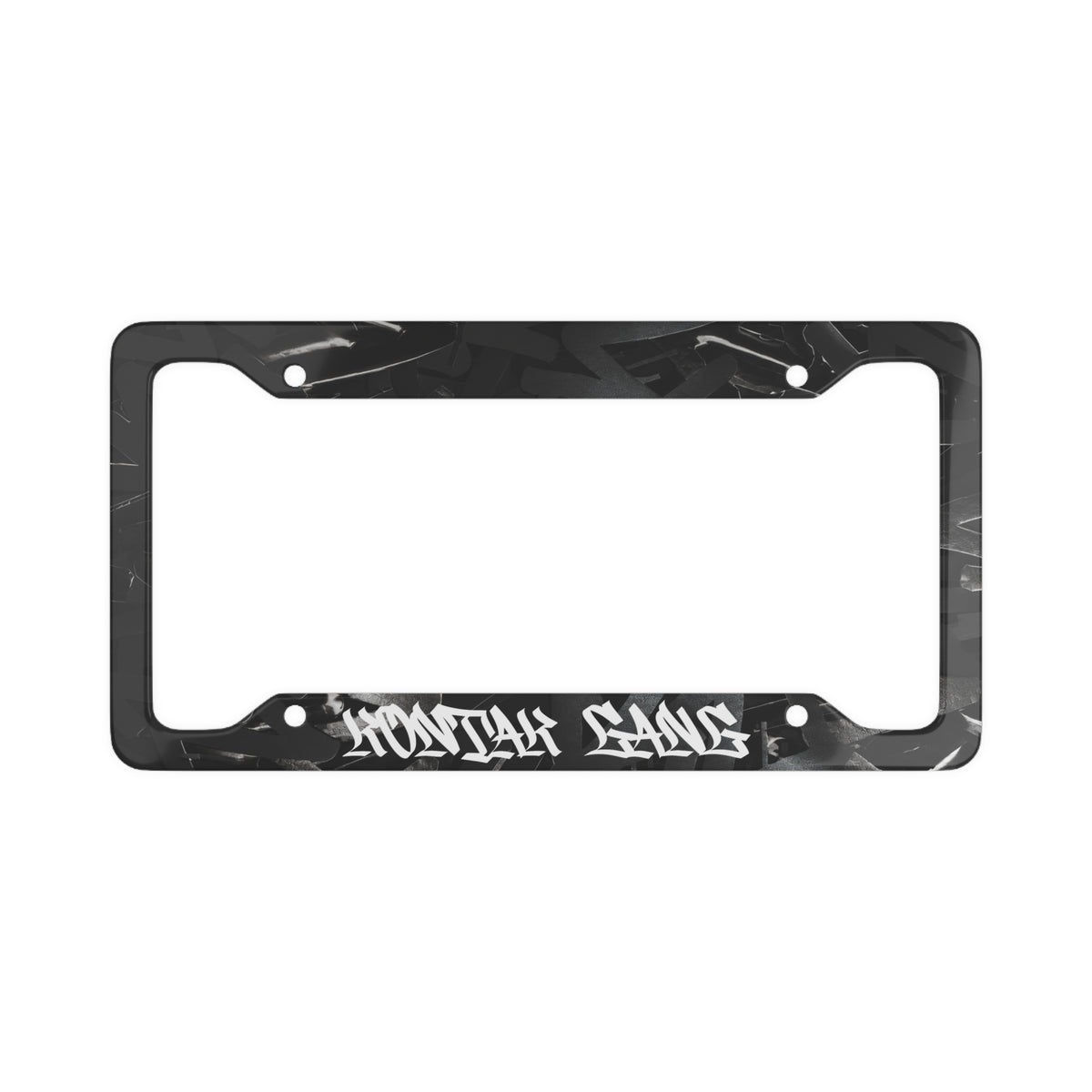 Black Camo License Plate Frame