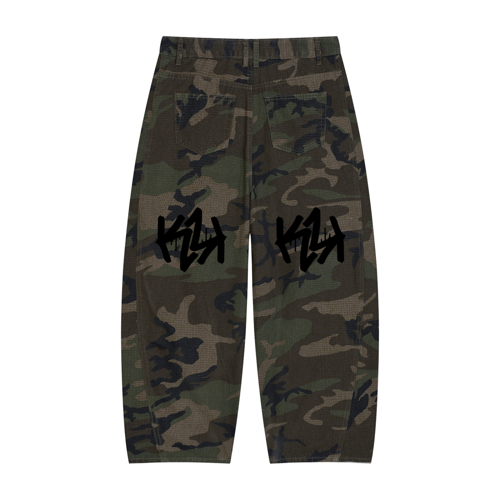 Barrel Leg Cargo Pants