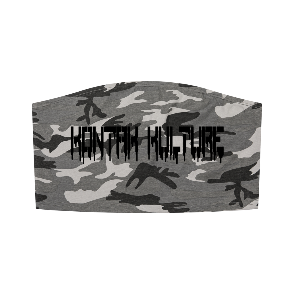 Camo Cropped Tube Top