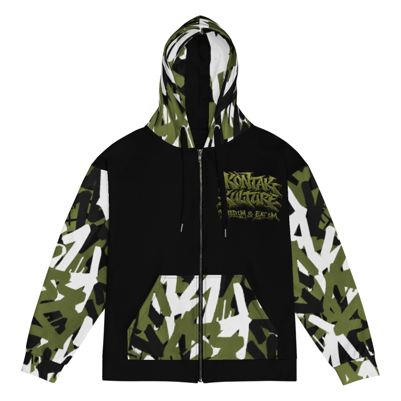 Olive Zip Hoodie