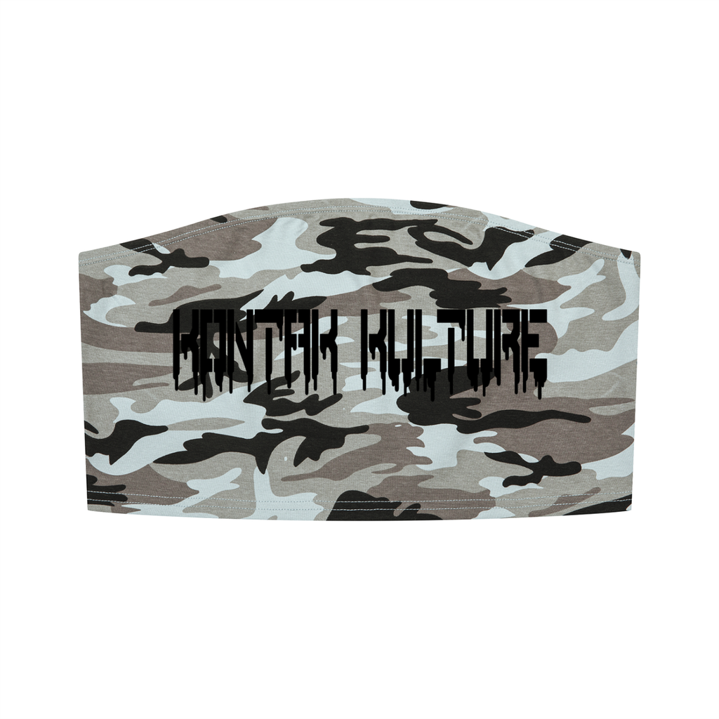 Camo Cropped Tube Top