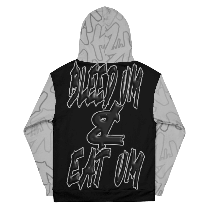 BLACK & SILVER DRI-FIT HOODIE