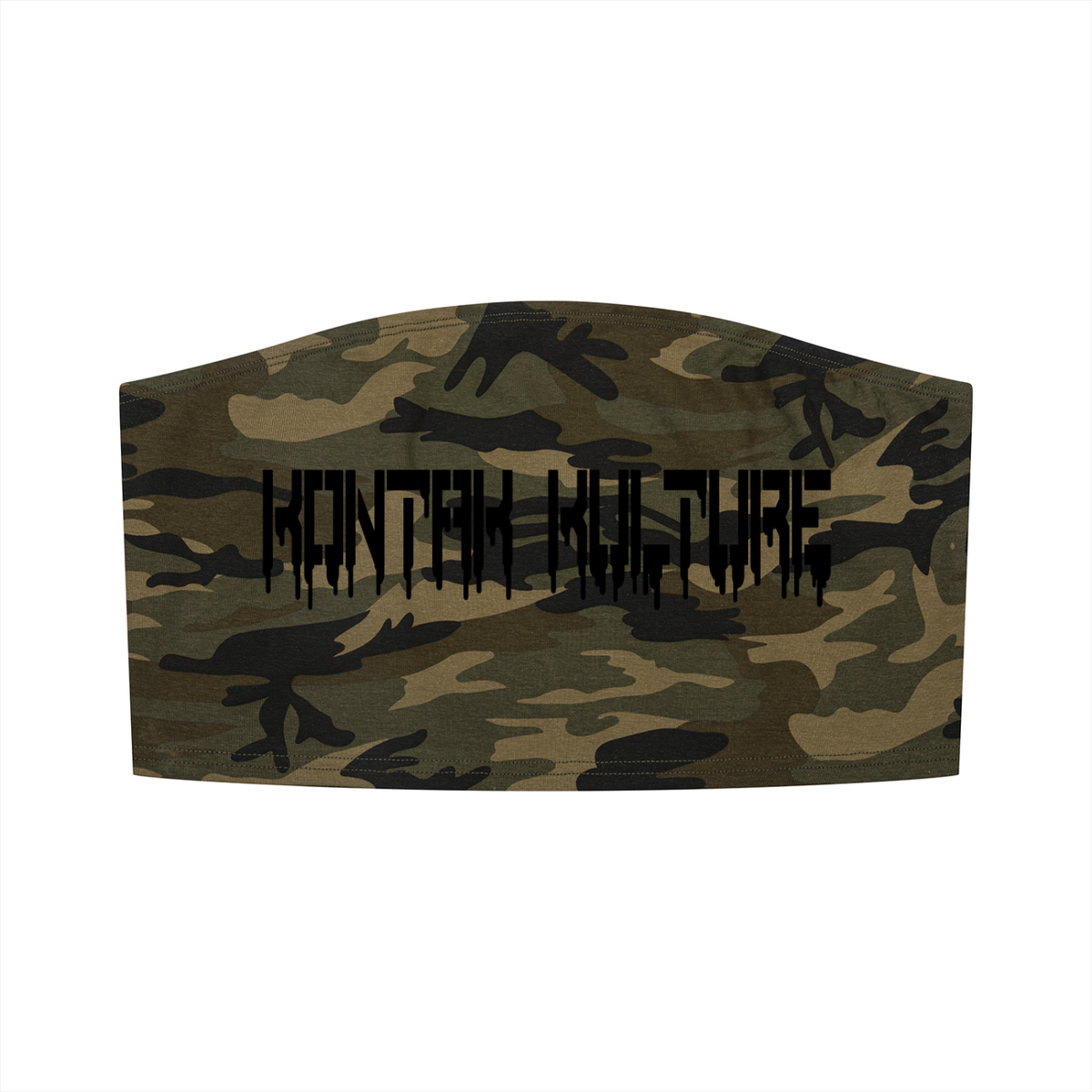Camo Cropped Tube Top