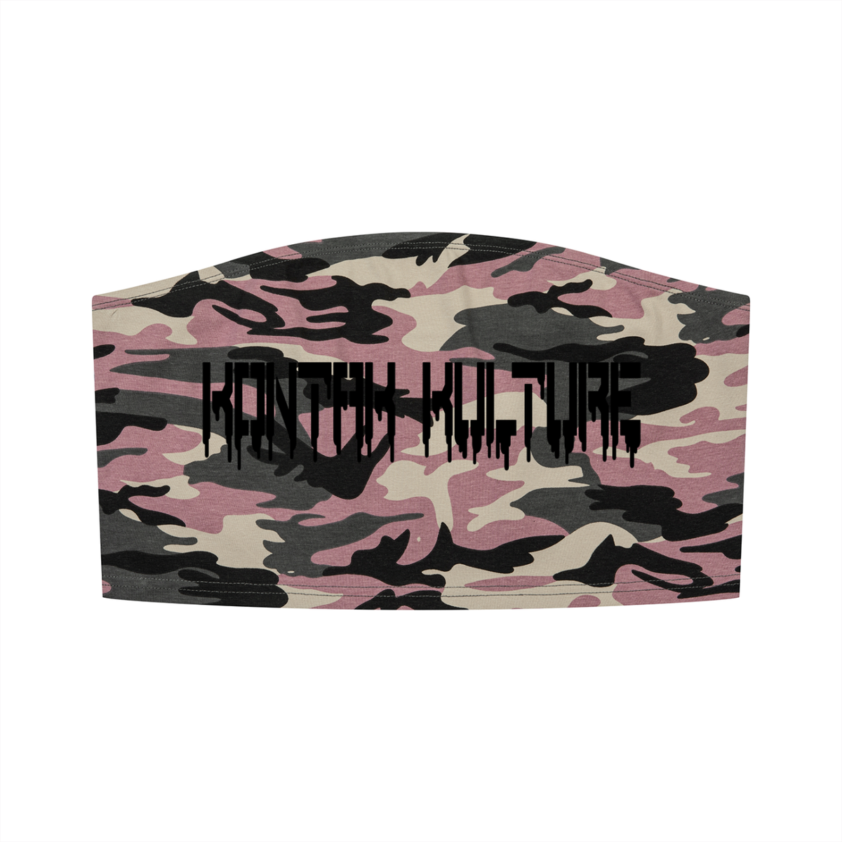 Camo Cropped Tube Top