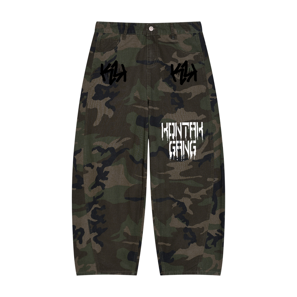 Barrel Leg Cargo Pants