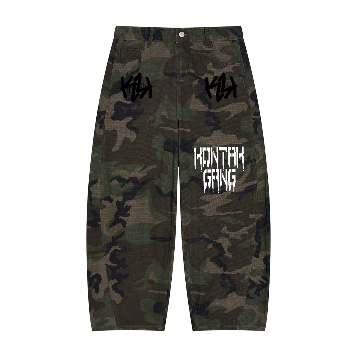 Barrel Leg Cargo Pants